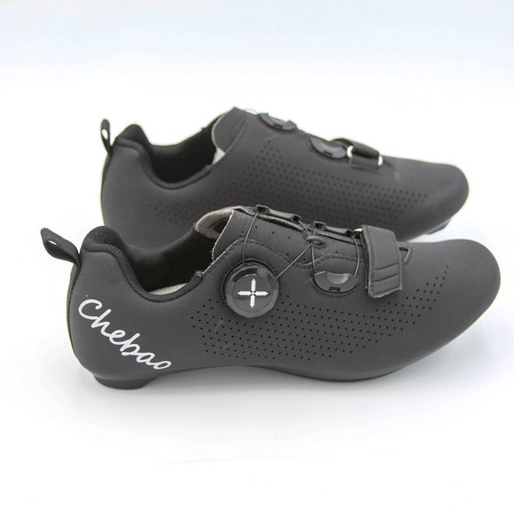 Chebao cycling shoes w/ cleet hardware Black Sz- 39 - Picture 2 of 7